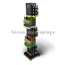 Floor Stand Functional Retail Shop Joyshaker Water Bottles Wholesale Metal Soda Bottle Display Rack